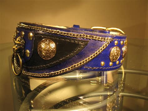 luxury pet dog collar leather